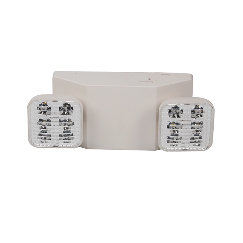 Wall Mount White Integrated LED Thermoplastic Emergency Light with Adjustable Heads