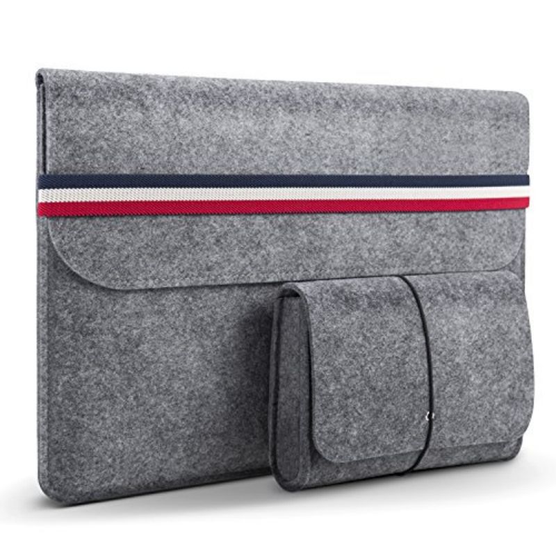 JI HANG Laptop liner bag felt laptop protection case with extra storage bag