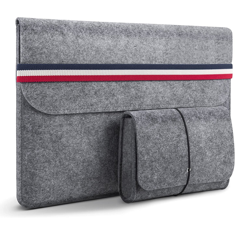 JI HANG Laptop protection cover felt tablet bag with small felt accessory bag