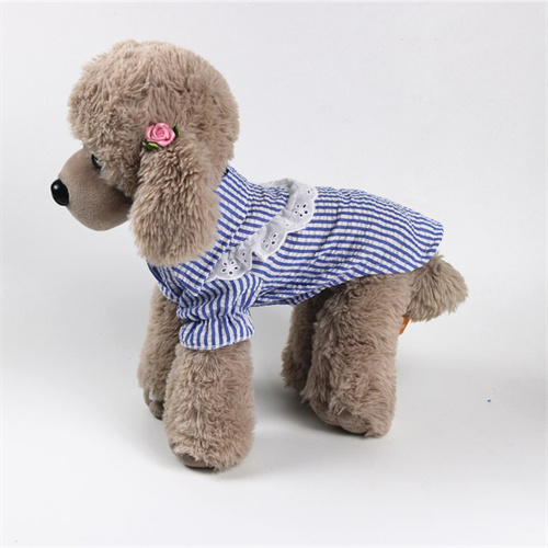 Designer Dog Clothes Wholesale Dog Shirts Striped Shirt For Spring And Summer