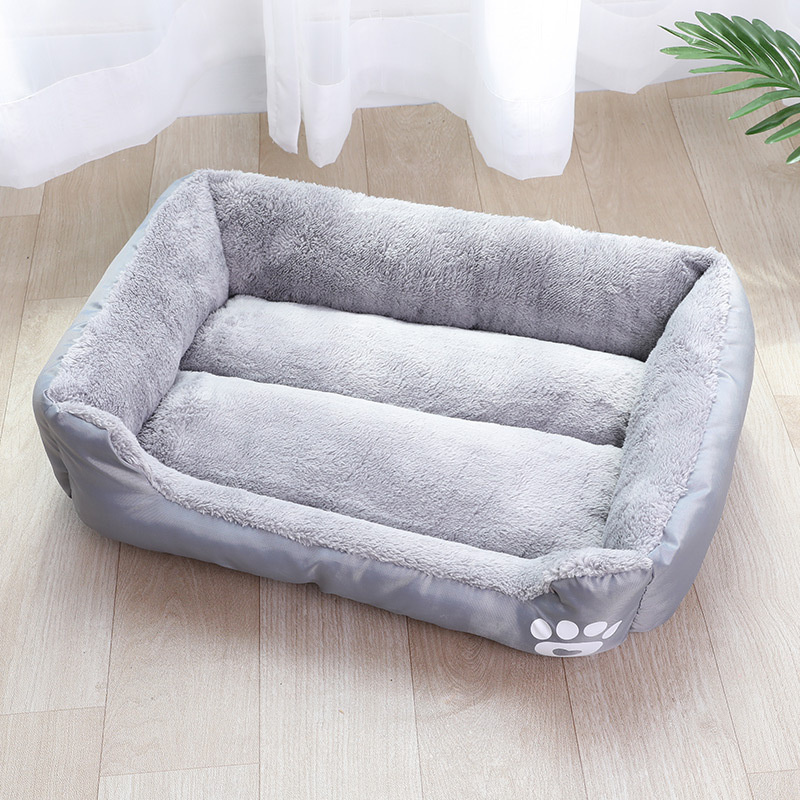 Wholesale Waterproof Short Plush Cushion Pet Bed For Small Dogs Cats With Memory Foam      