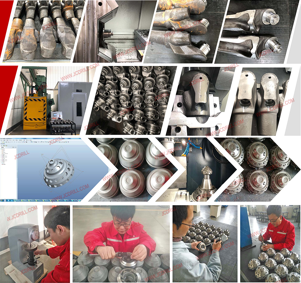 Tricone-bits-production-process