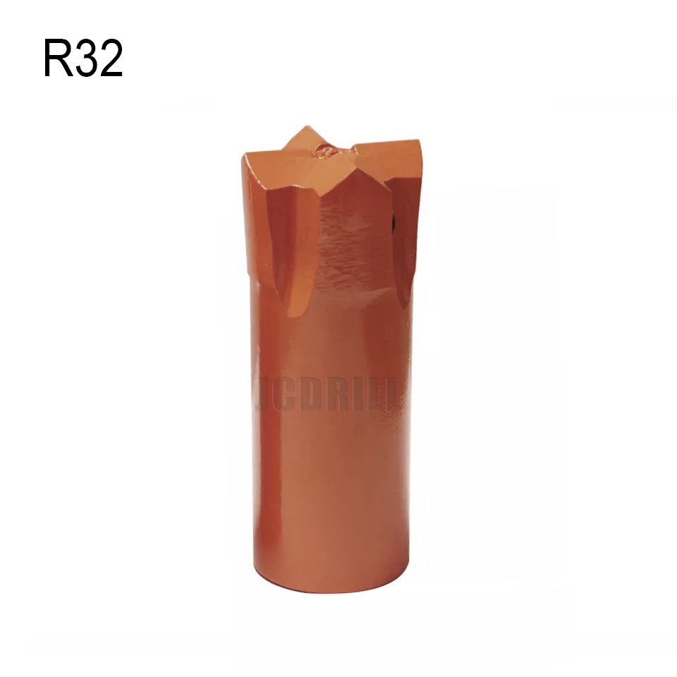 R32 - 43mm Threaded Cross Bits Rock Drilling Bit For Underground Coal Mining
