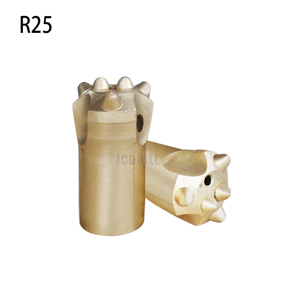 R25 high quality threaded button bits for mining