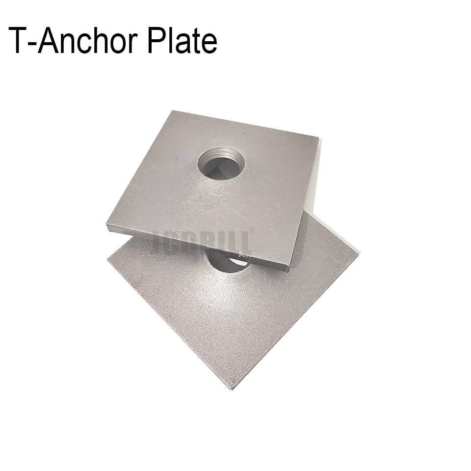  JCDRILL anchor plate for soil nailing piling self drilling anchor bolts stainless steel ground anchors plate