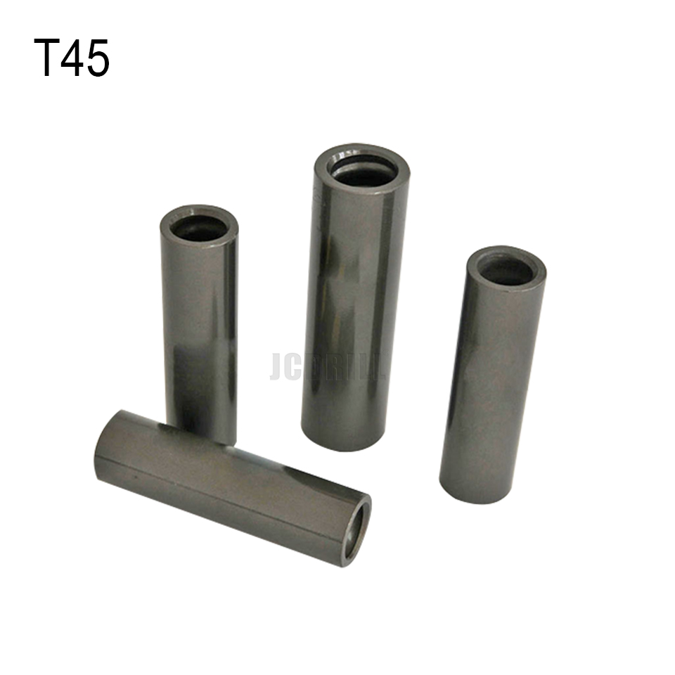 T45-210mm Mining Carbide Rock Drilling Tools Adapter Coupling Sleeve For Drill Rod
