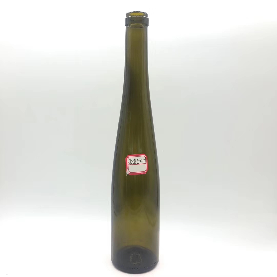 375/500/750ml White Red Ice Wine Glass Bottle Clear Frosted Wine Bottles with Caps 