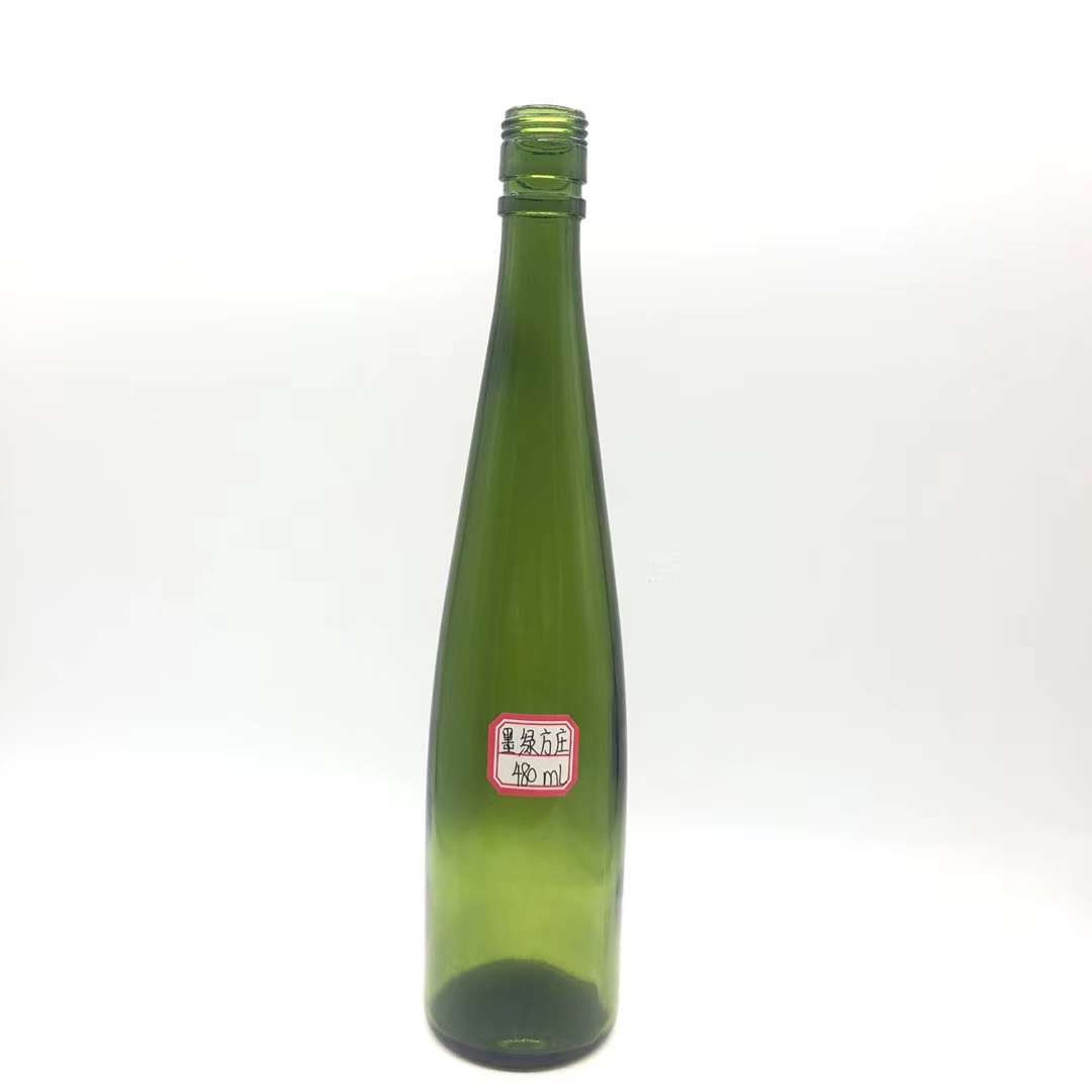 750ml Green Brown Glass Dry Red Wine Bottle White Brown with Cork