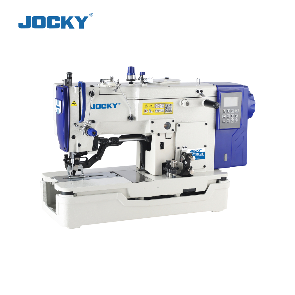 JK-B781F-2S Direct drive straight button holing machine with double stepper motors