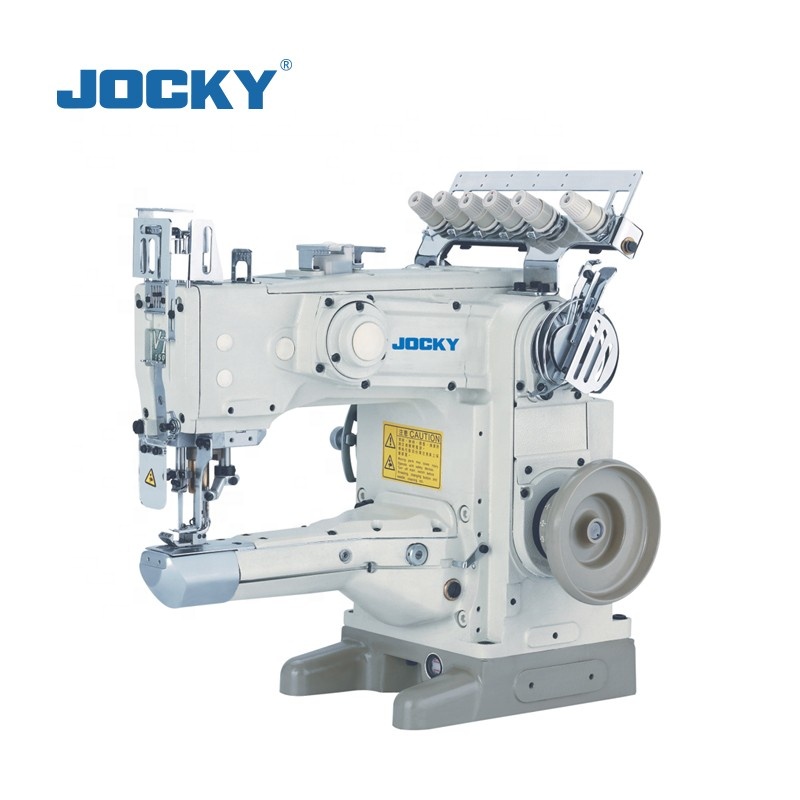 JK1500G-01CB Feed up the arm interlock sewing machine, for tape from shoulder to shoulder for T-shirt