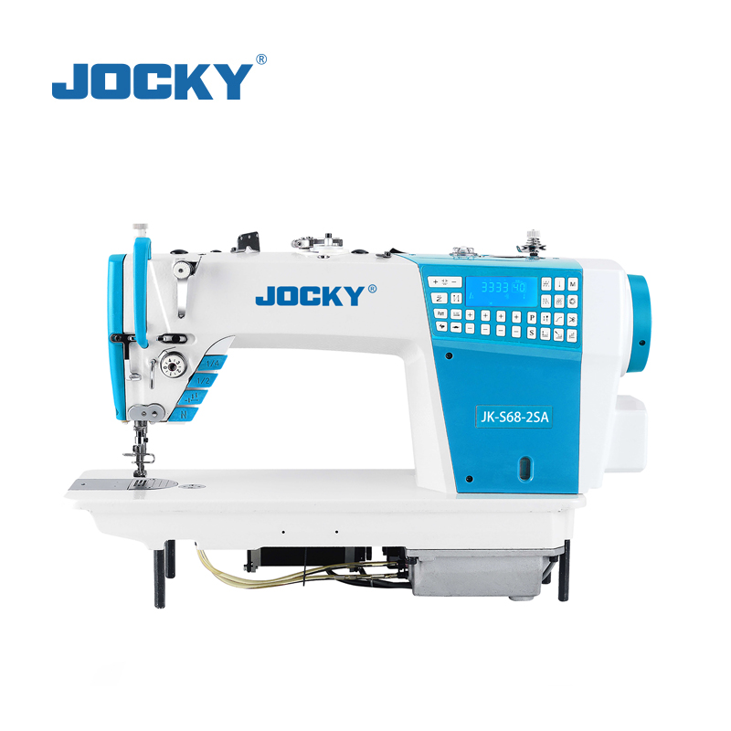 JK-S68-2S Computerized lockstitch sewing machine, with double step motor, auto trimmer, touch-tone panel