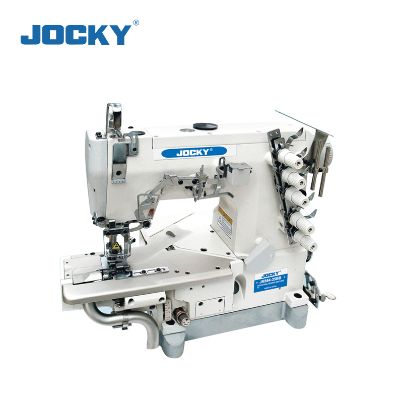JK664DD-35BB Direct drive high speed cylinder bed interlock sewing machine left edge cutter