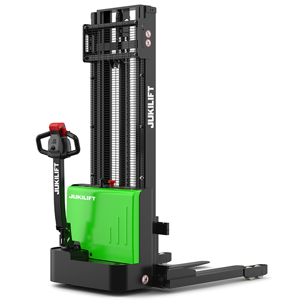 JES-T12QS 1.2ton Electric Pallet Stacker With Lead-Acid Battery Pallet Jack(Straddle Type)