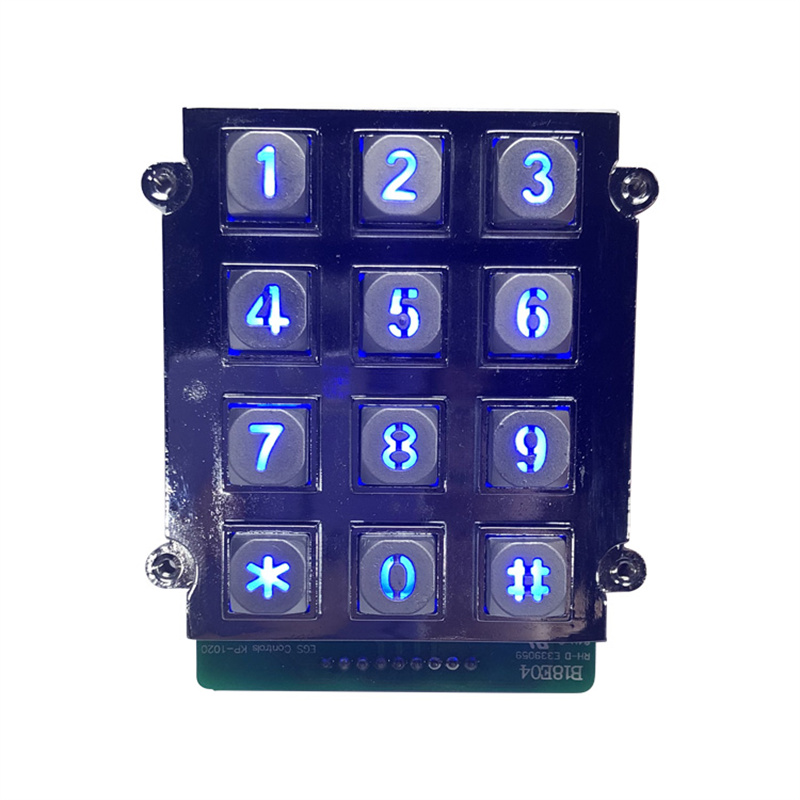 RS485 access control illuminated numeric Industrial Rugged keypad B661