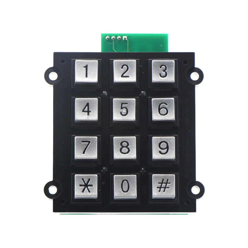 Zinc alloy metal keypad for emergency device B501