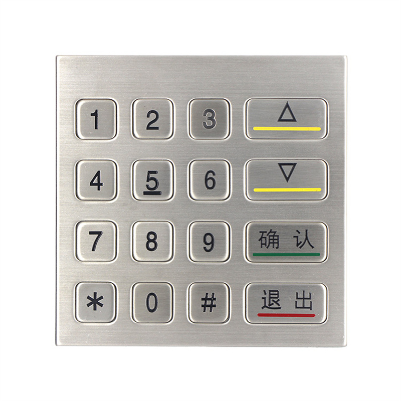 SUS304 stainless steel keypad for ATM function B725