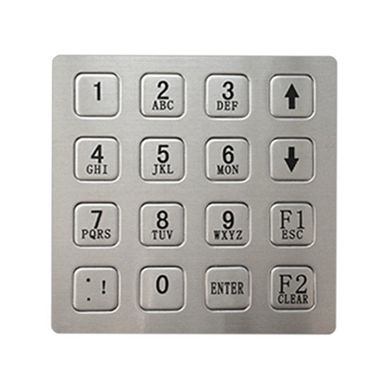 Customized metal keypad for security system B723
