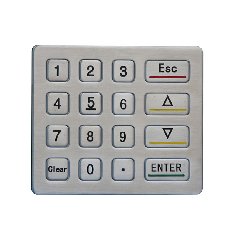 IP65 waterproof metal keypad for fuel dispenser B713