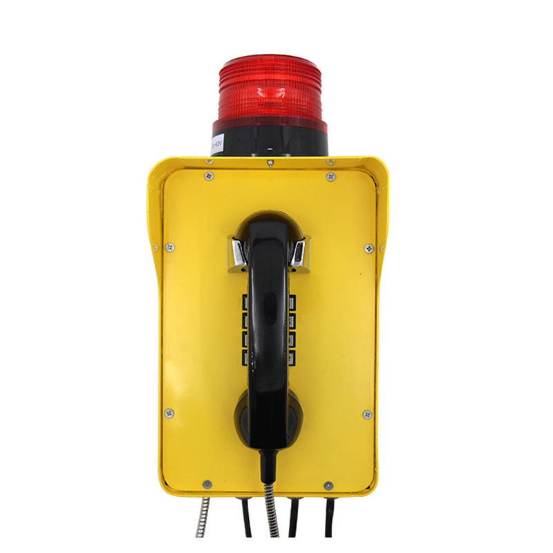 Industrial Weatherproof Telephone with Warning Light for Railway Project-JWAT310