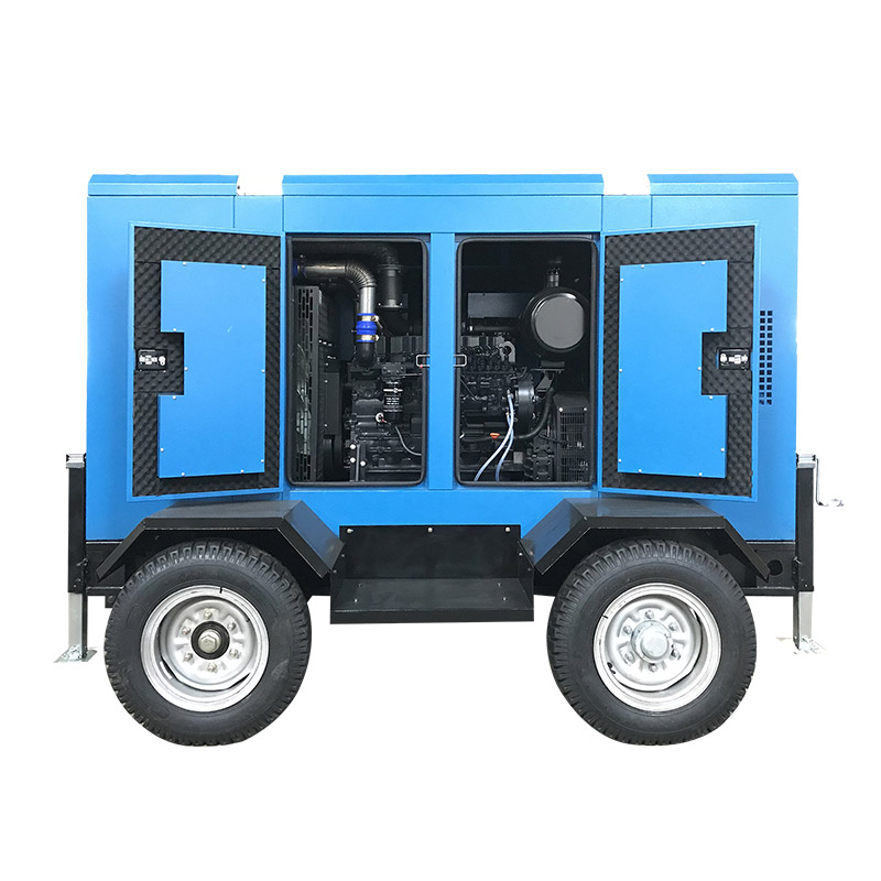 Shangchai Machine Electric Start Diesel Generator with Trailer For Wholesale