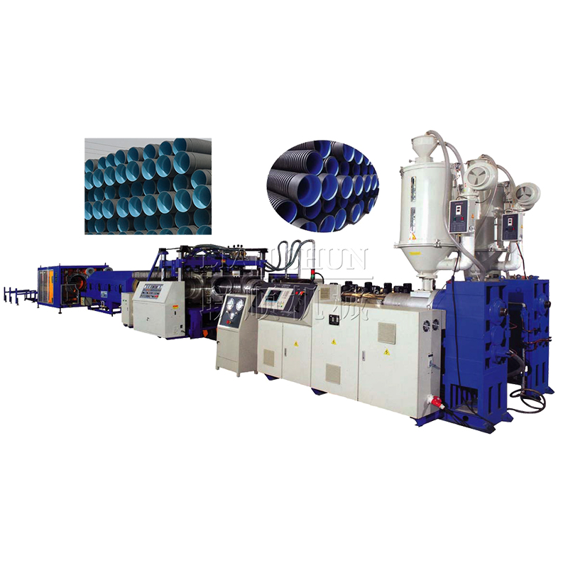 High Speed PE PP (PVC) Corrugated Pipe Extrusion Line