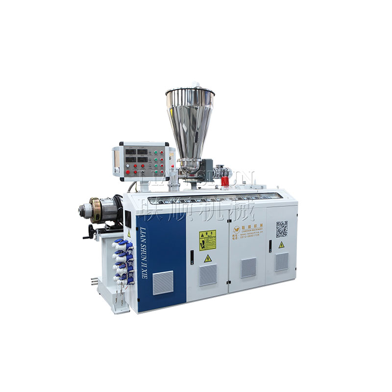 High Output Conical Twin Screw Extruder