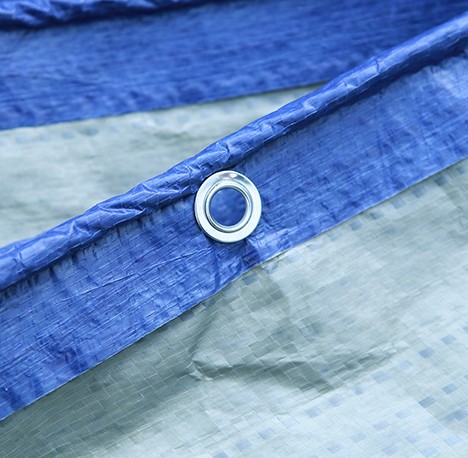 Blue Color PE Rainproof Cloth Tarpaulin