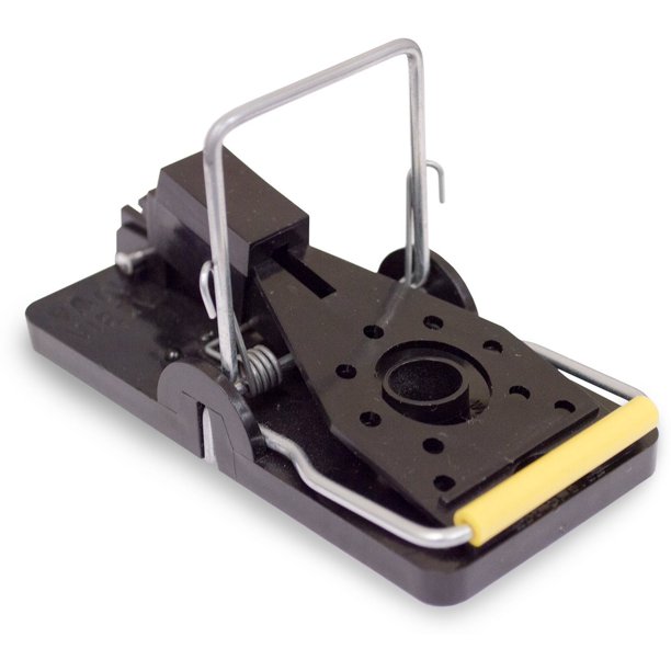 ABS Reusable  Catch mouse Trap Black Plastic Mouse Trap snap e mouse trap