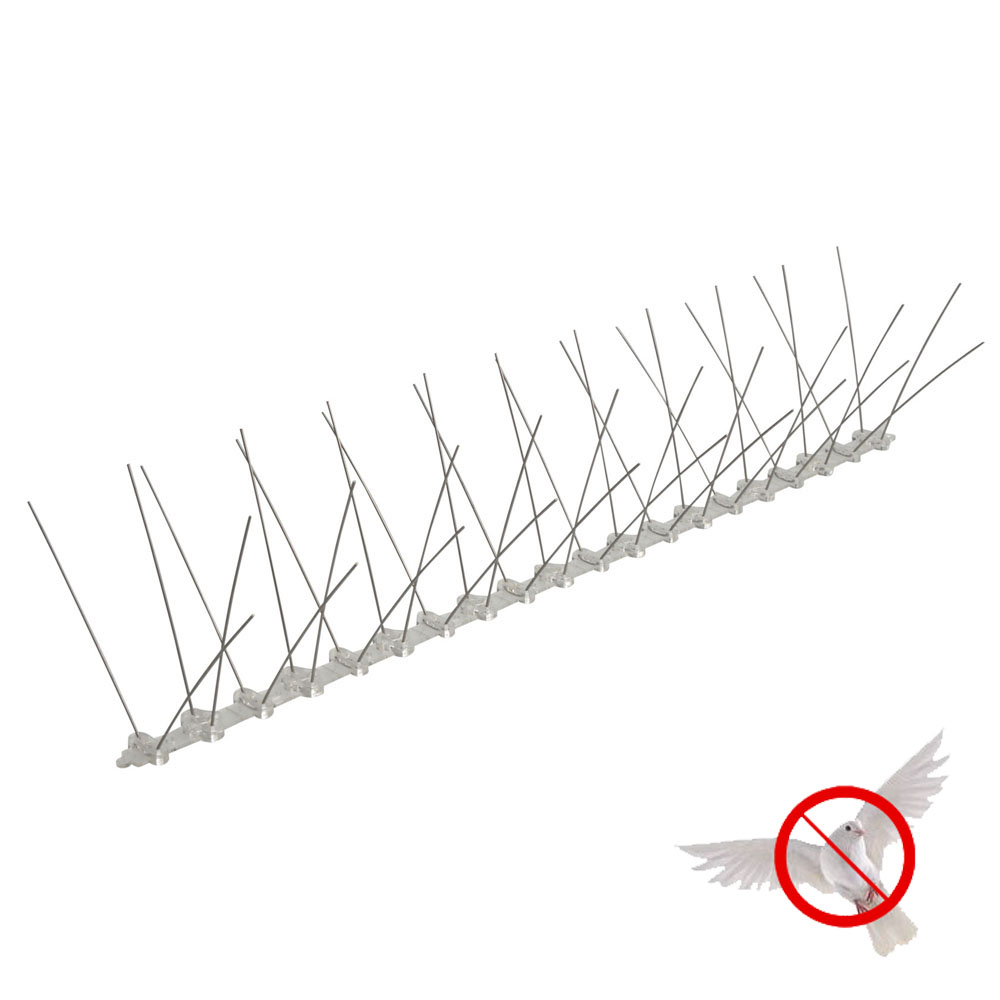 50cm 40spikes SS304 Pest Repeller Pest Control Anti Bird Spikes