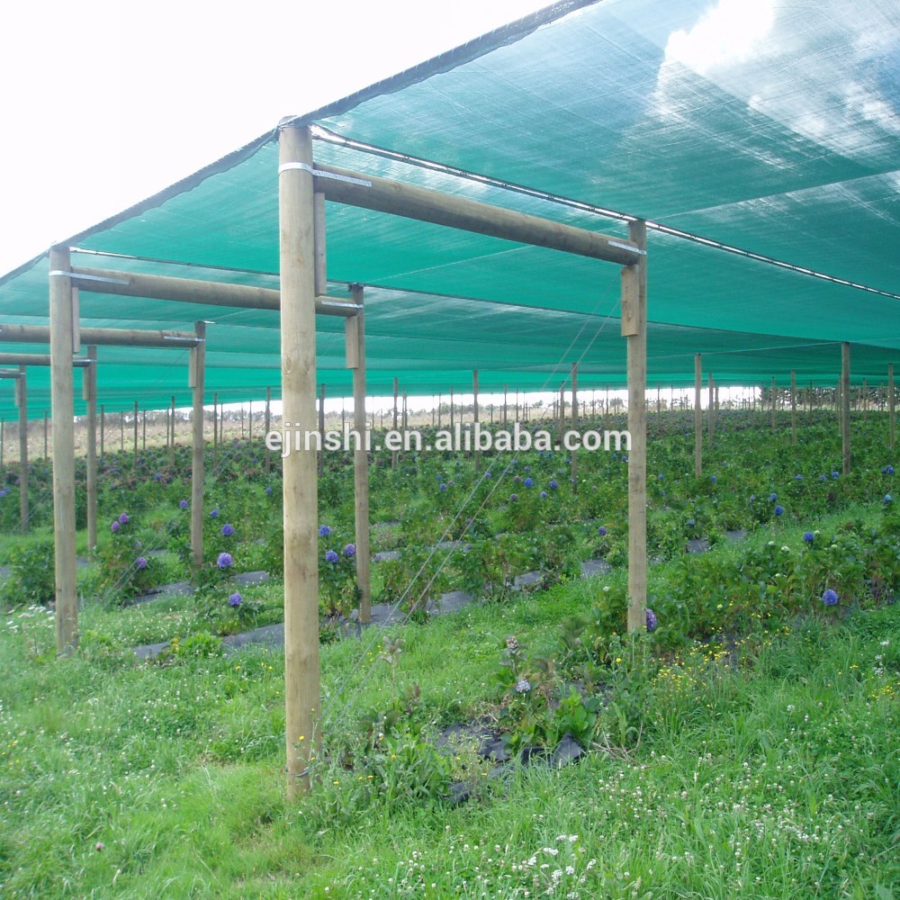 HDPE Material Green color 85% Shade Rate Flat fiber wire Outdoor roof shade netting