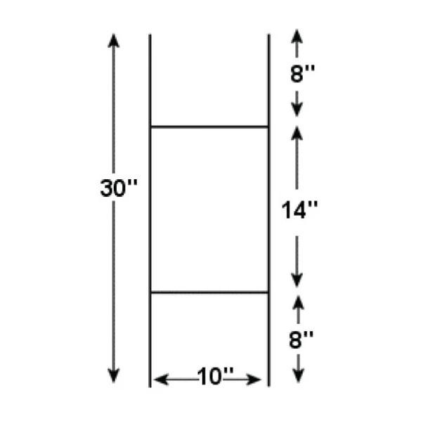 H-Frame 30&#39;&#39; x 10&#39;&#39; 3.65mm Wire Stake