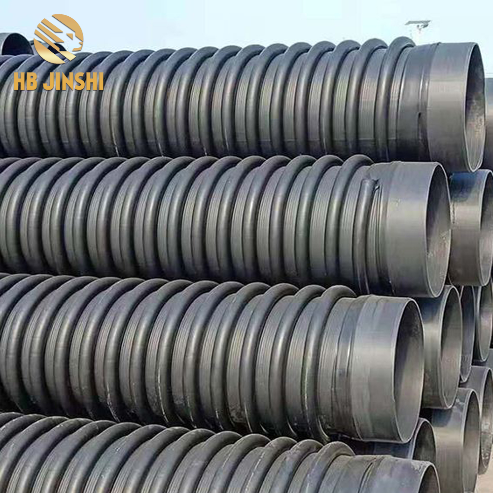 Black HDPE corrugated drainage tubes