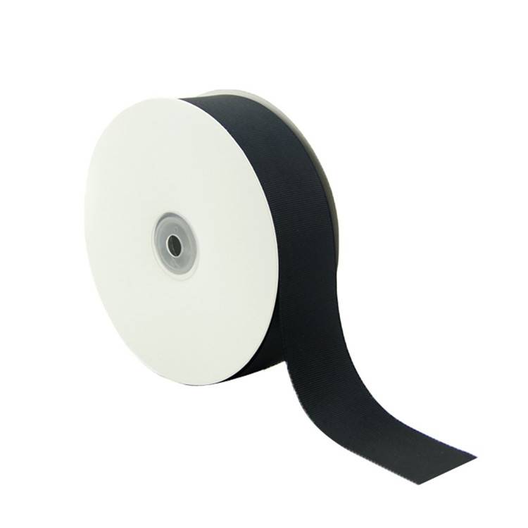 Black grosgrain ribbon roll