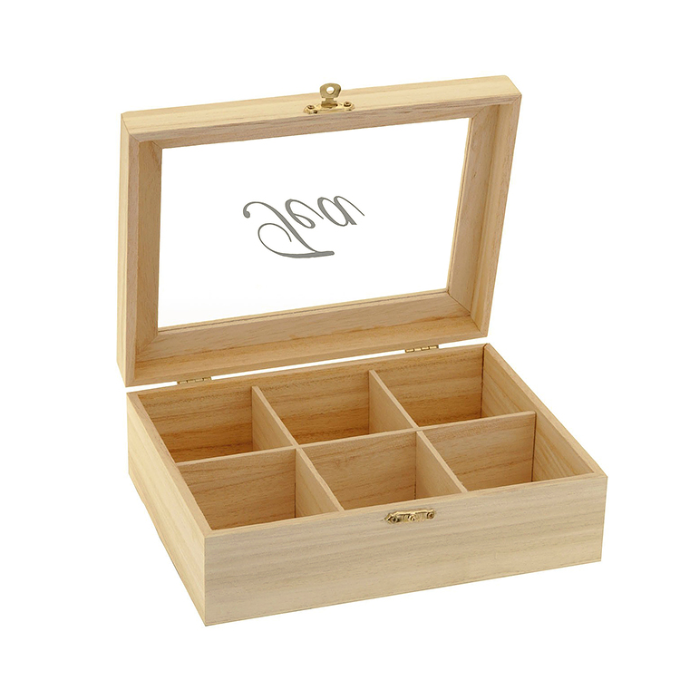 Super quality wooden tea box with window