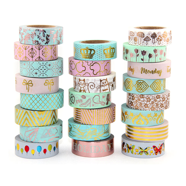 Foil washi paper tape customize base on client request