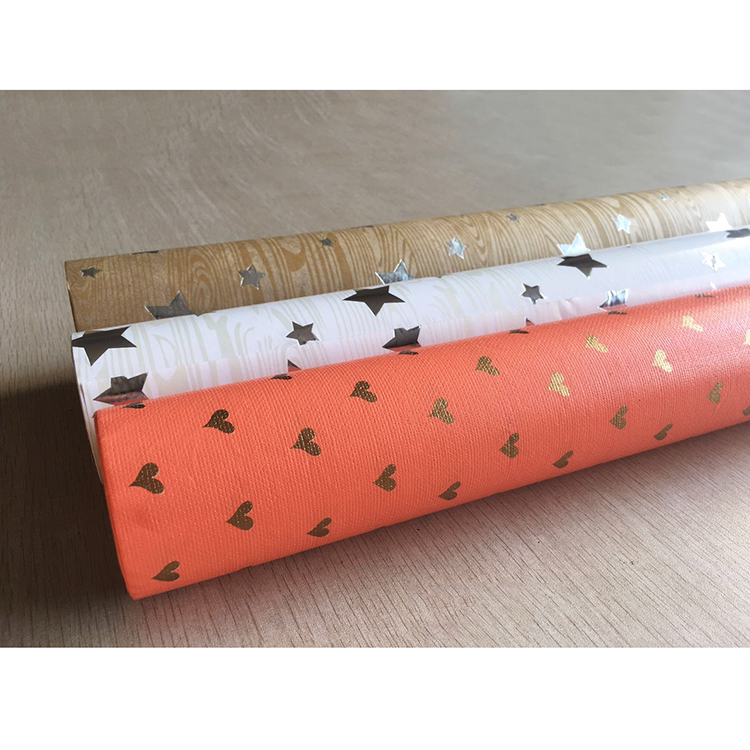 Special paper rolls with custom hot stamping craft foil logo