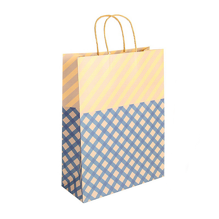 Reusable paper shopping bag with custom design