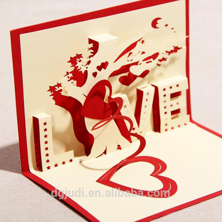 Premium 3D Pop Up Greeting Card for Birthday,Wedding,Thank you