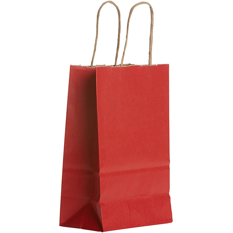 Personalized Logo Solid Color Kraft Paper Bag 