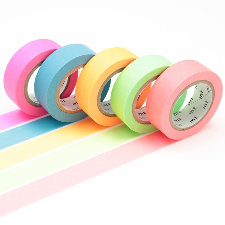 Solid color washi paper masking tape for DIY, decoration, masking