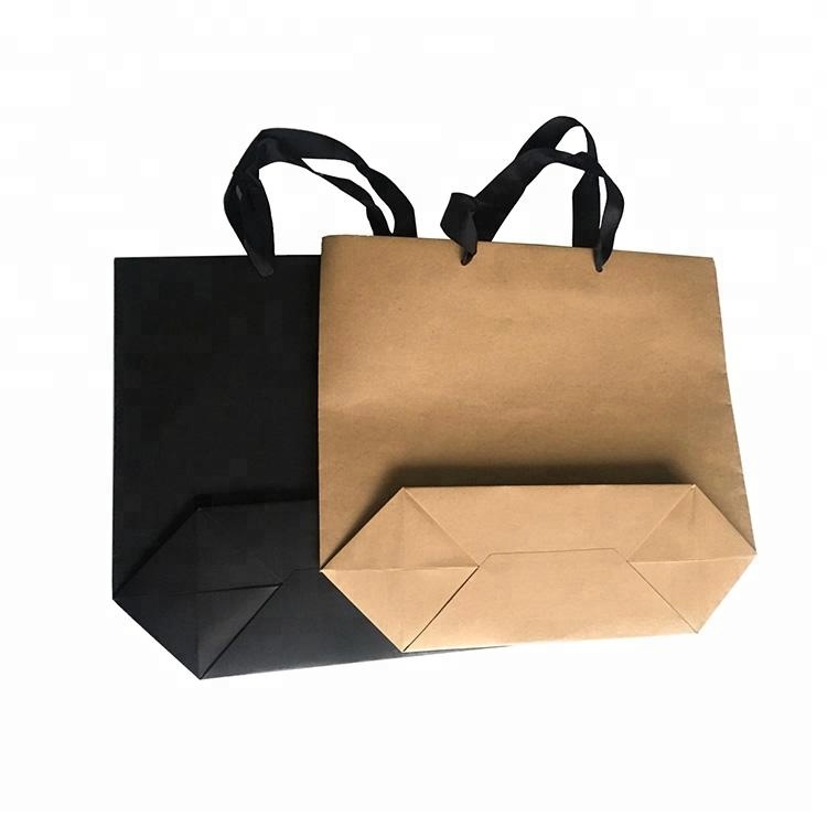 Factory customize portable paper shopping bag with custom logo