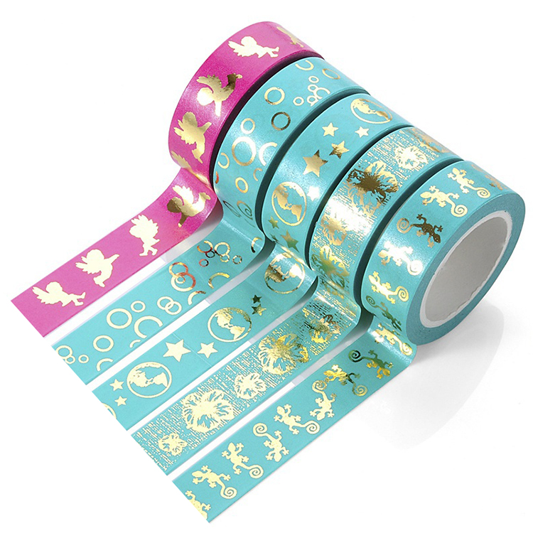 Colorful Gold Foil Stationery Washi Masking Tape