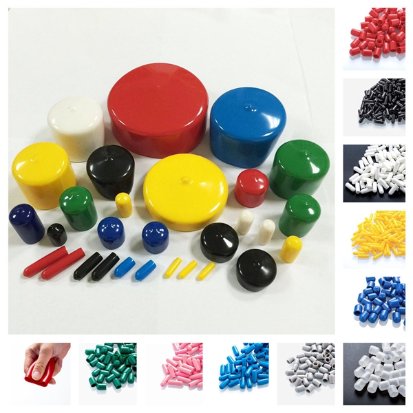 Elastic Anti-collision Dust Plastic Dipped Pipe Round Black Plug PVC Rubber Sleeve Wire Rubber Cap