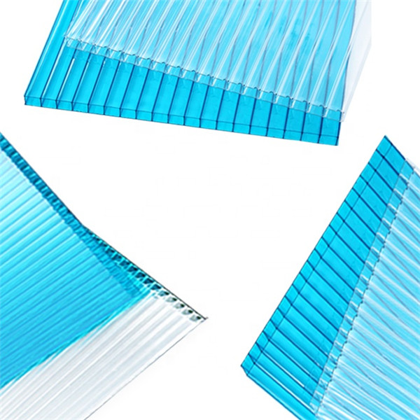 Plastic building roofing material polycarbonate 2 wall pc sunshine hollow sheet