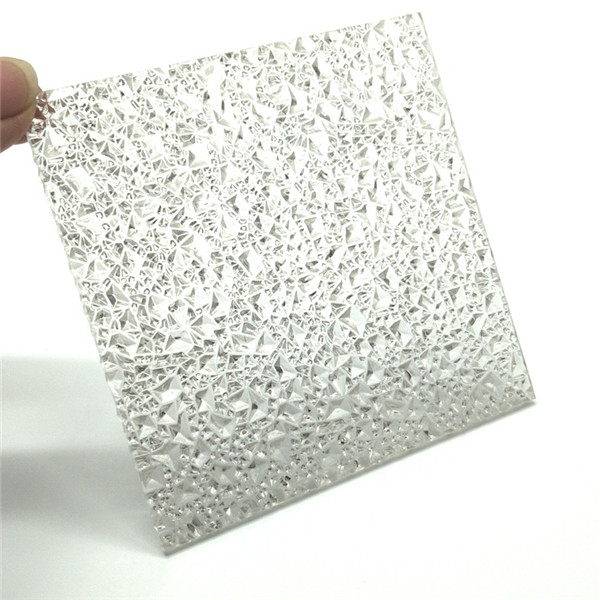 embosse polycarbonate sheet anti scratch plastic