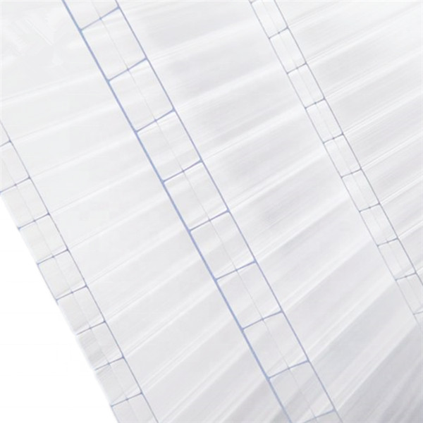 Three wall hollow polycarbonate sheet price for greenhouse