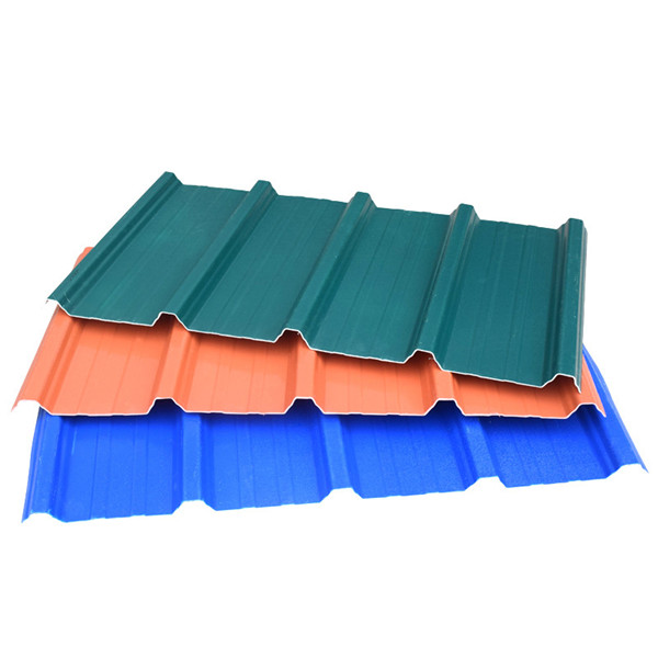 3 layer UPVC Roof sheet 1070mm Trapezoidal PVC Roofing Sheet
