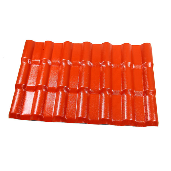 Heat Insulation Spanish Style Plastic Construction Material Synthetic Resin Roof Tiles