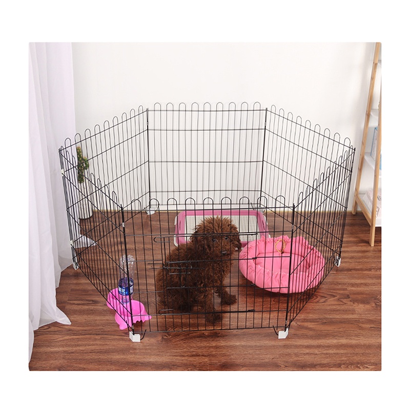 Portable foldable large dog fence outdoor garden six-piece isolation door anti-prison escape dog fence