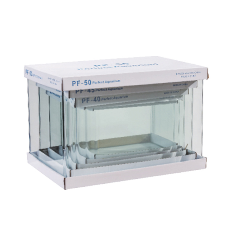 Hot selling factory sale fish tank glass various sizes silent square 5 in 1 aquarium set